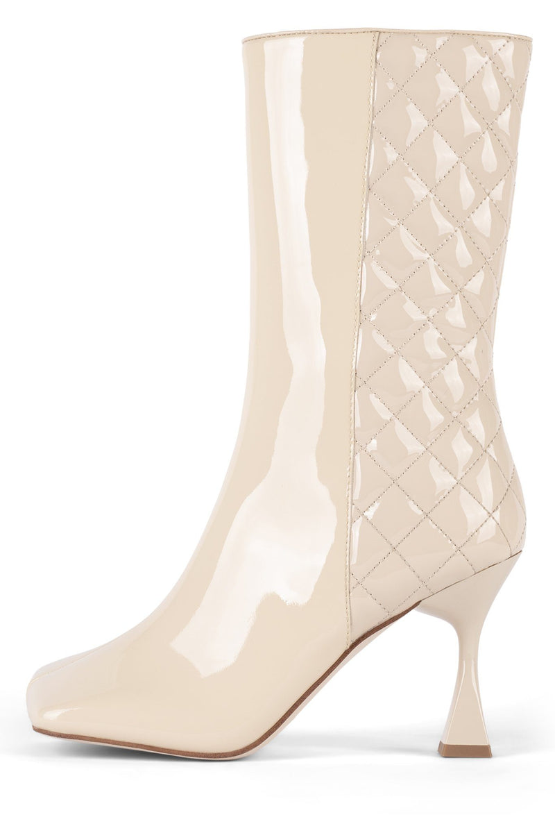 Beige Women's Jeffrey Campbell Morphed-Q Ankle Boots | WAQCJU-982