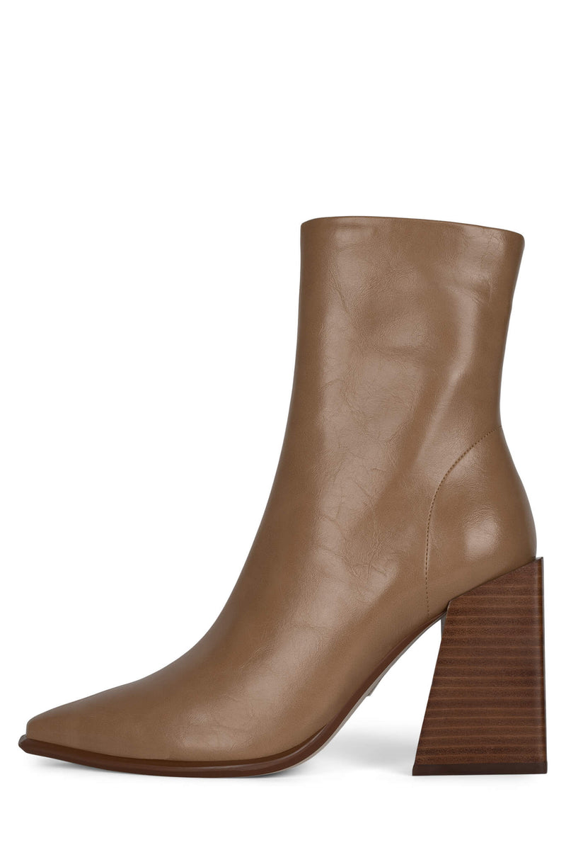 Beige Women's Jeffrey Campbell Sirenna Ankle Boots | DZFHUG-042