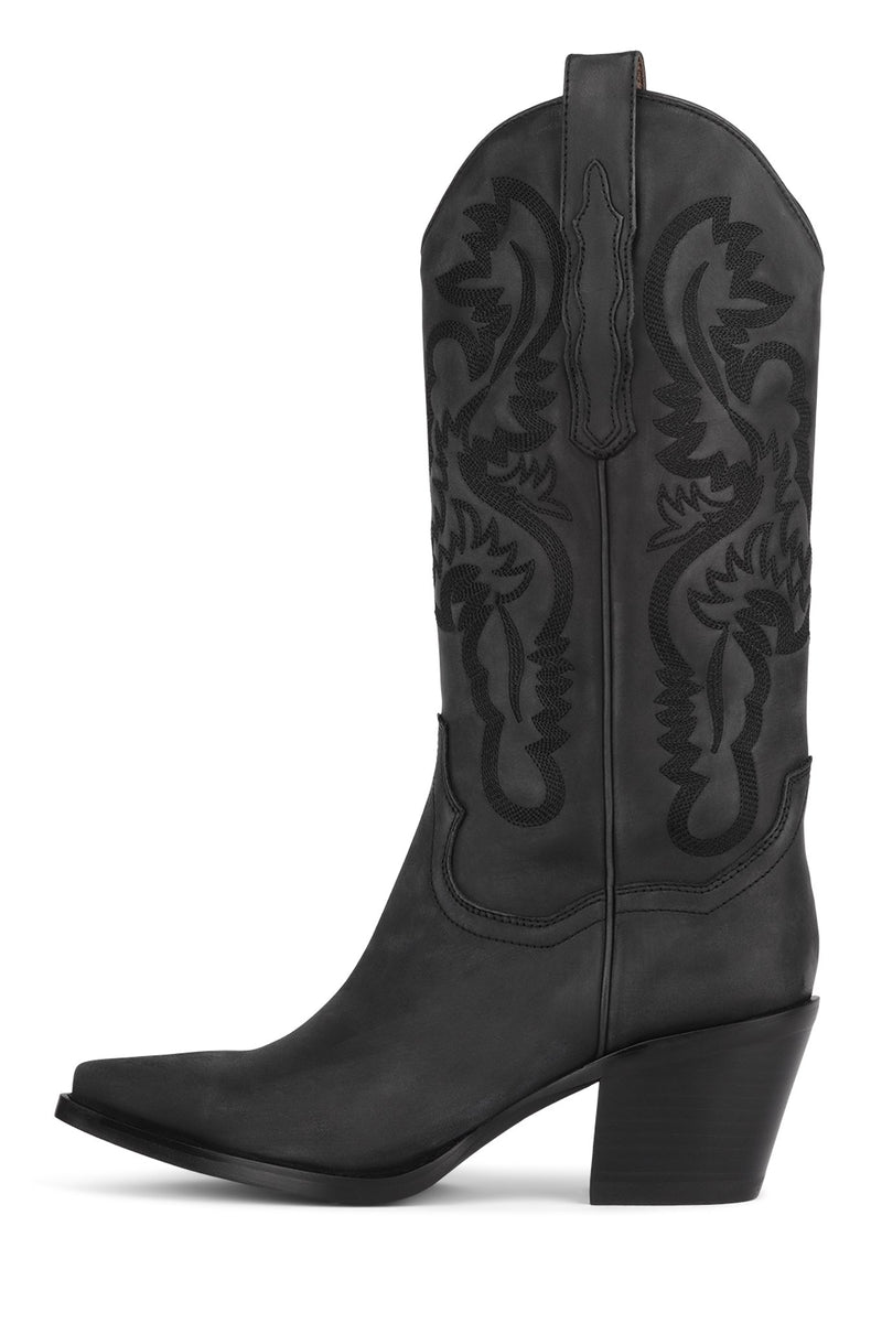 Black Women's Jeffrey Campbell Dagget Cowboy Boots | CSOGKM-840