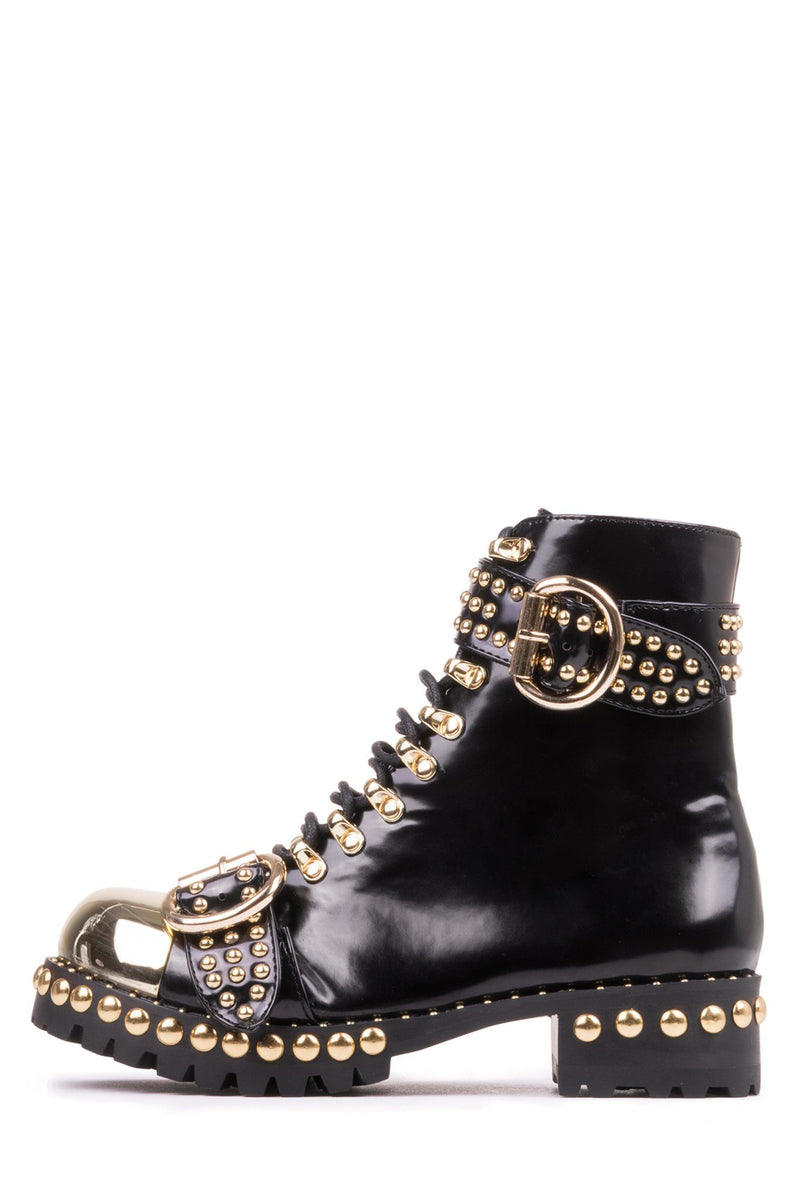 Black Women's Jeffrey Campbell Gustine-St Ankle Boots | ULOBFT-845