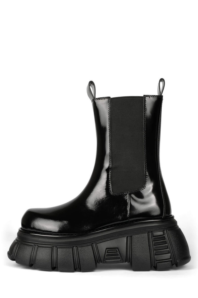 Black Women's Jeffrey Campbell Stomped Ankle Boots | TCQIRJ-639