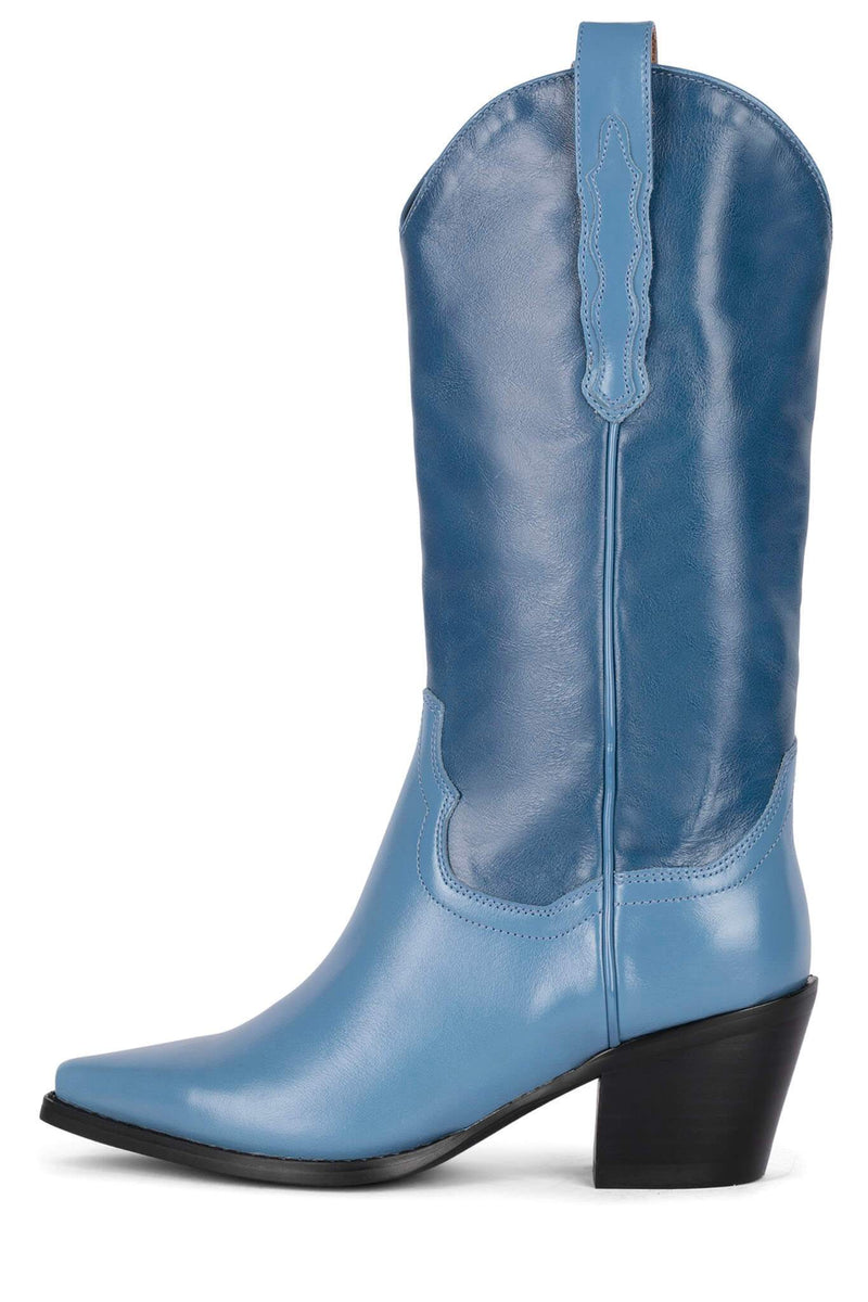 Blue Women's Jeffrey Campbell Dagget Cowboy Boots | IVWNPY-392