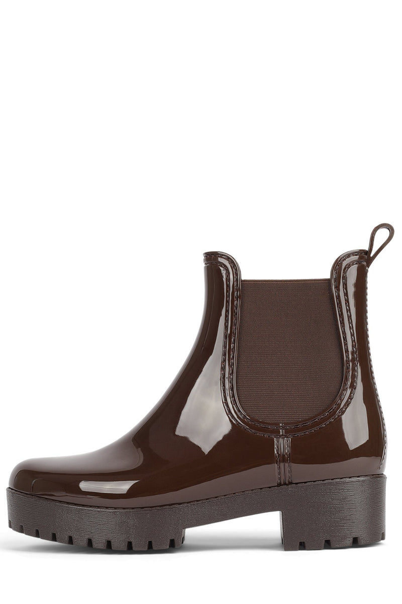 Brown Women's Jeffrey Campbell Cloudy Rain Boots | VXFBTK-267