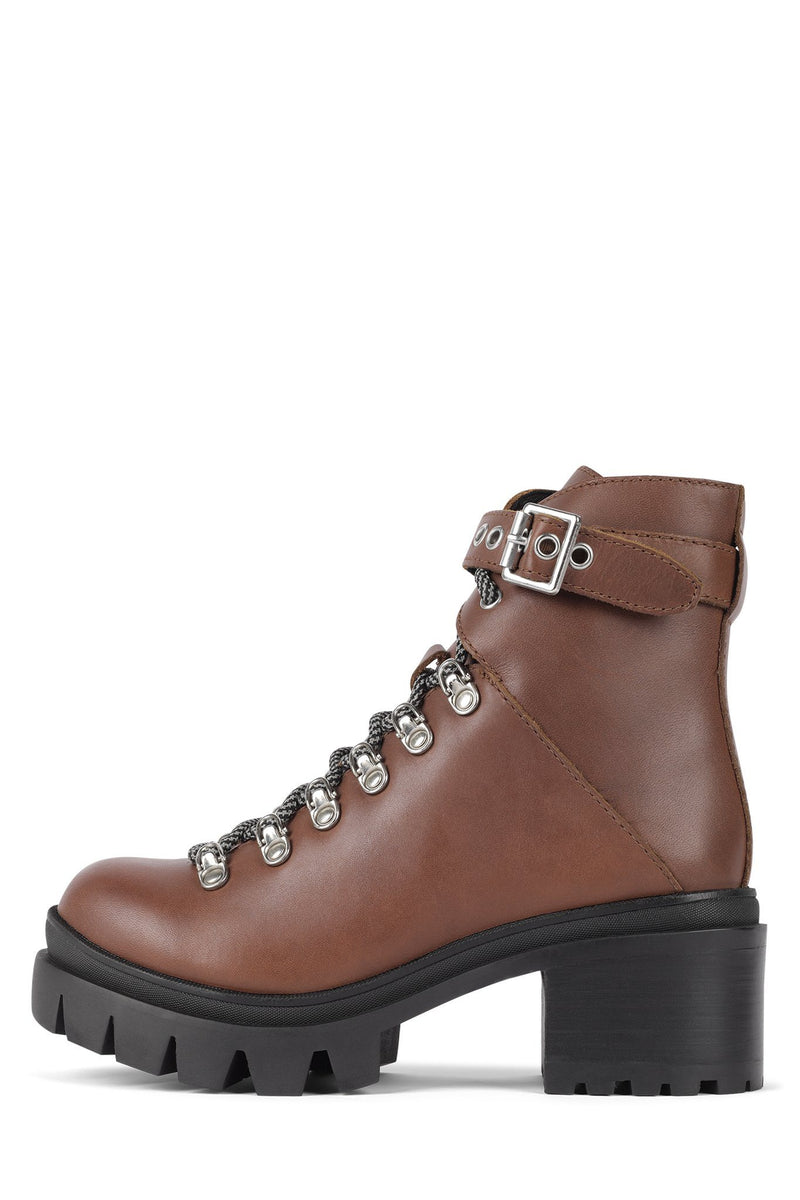 Brown Women's Jeffrey Campbell Czech Ankle Boots | FKDSAX-089