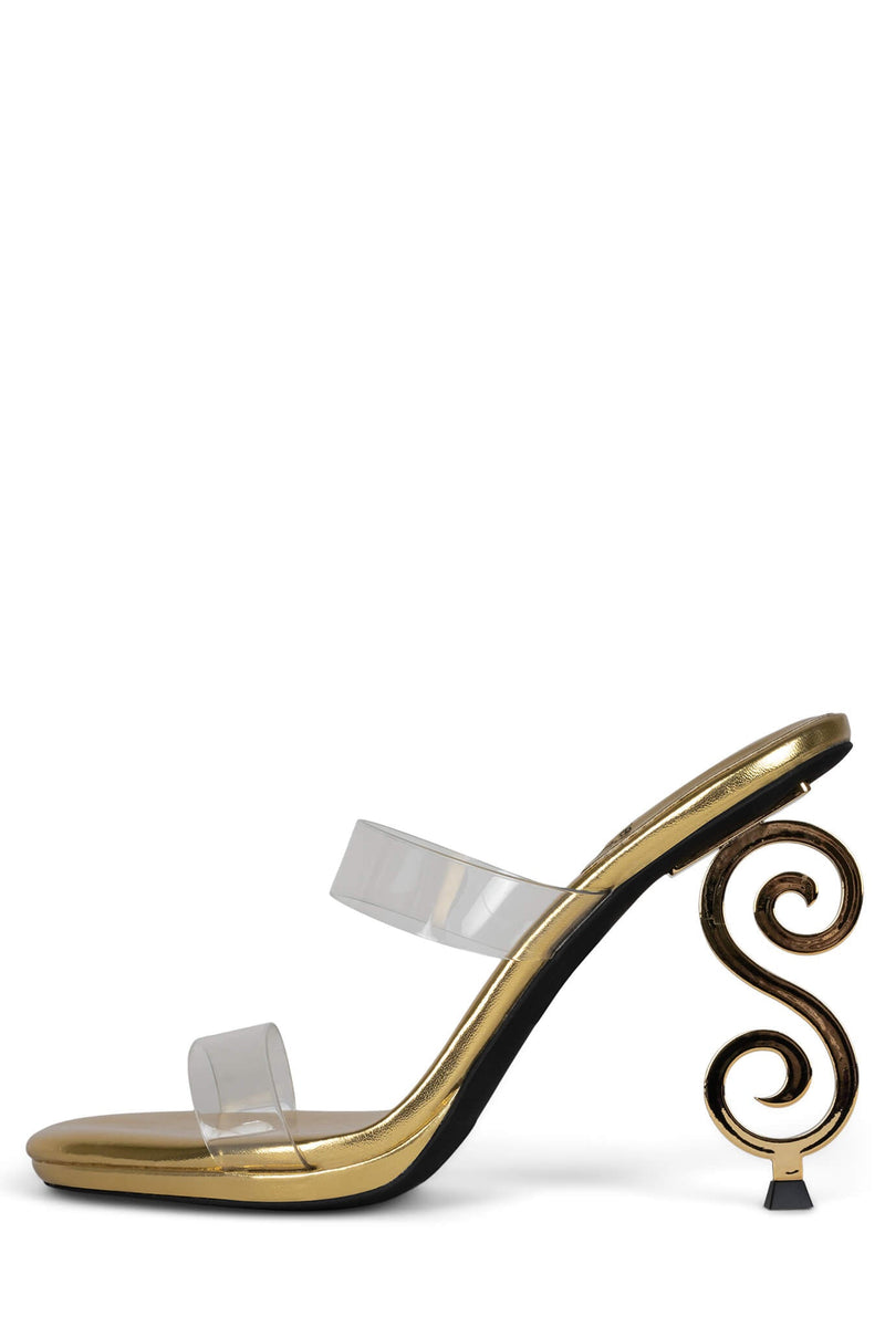 Gold Women's Jeffrey Campbell Deity Heels | UPRNTX-529