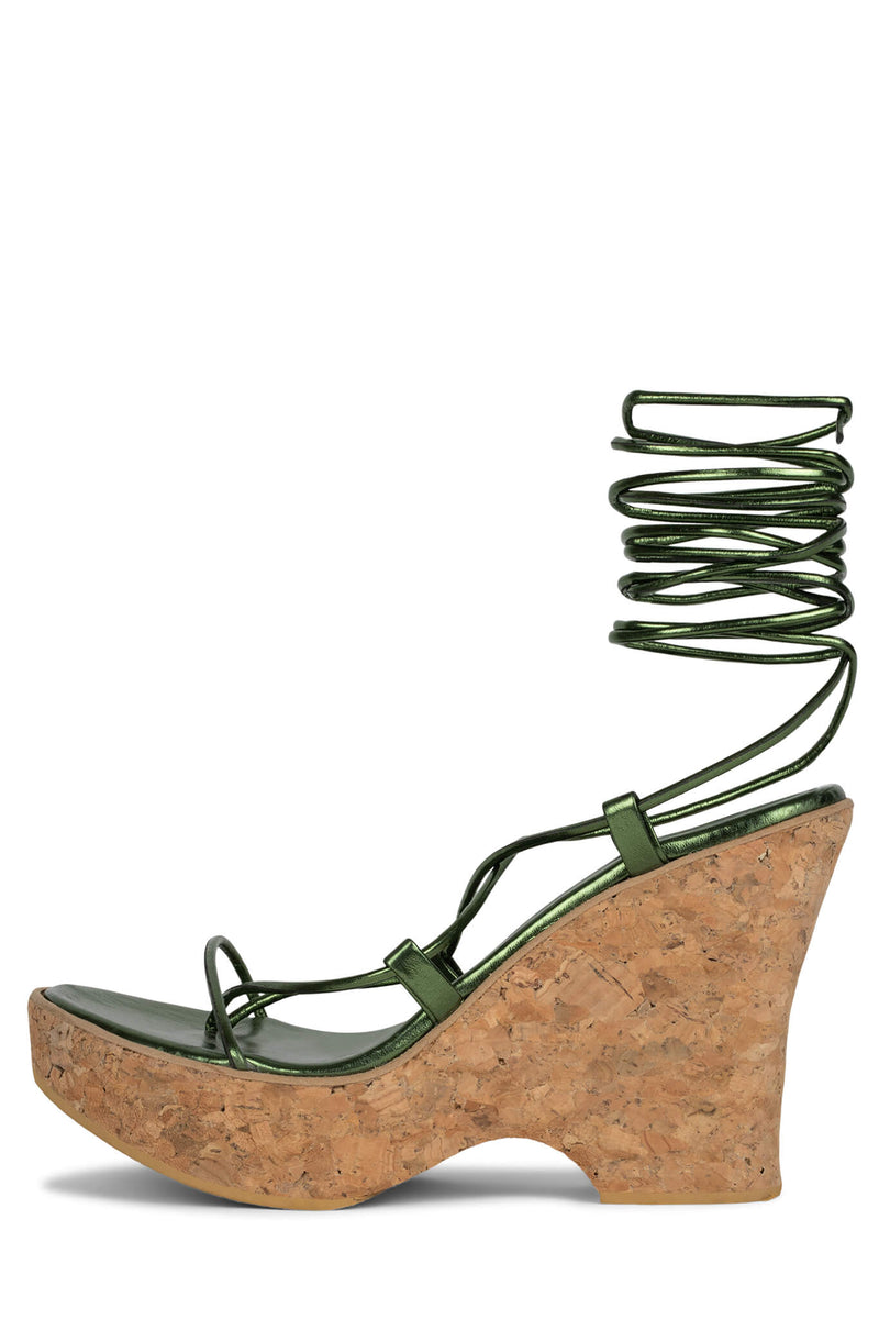 Green Women's Jeffrey Campbell Ecuador-Hi Heels | WISXCZ-981