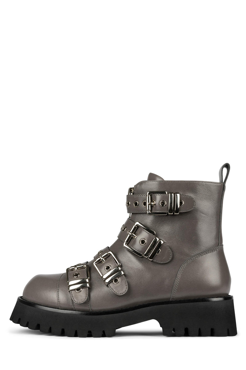 Grey Women's Jeffrey Campbell Recessed Ankle Boots | RDVIHO-281