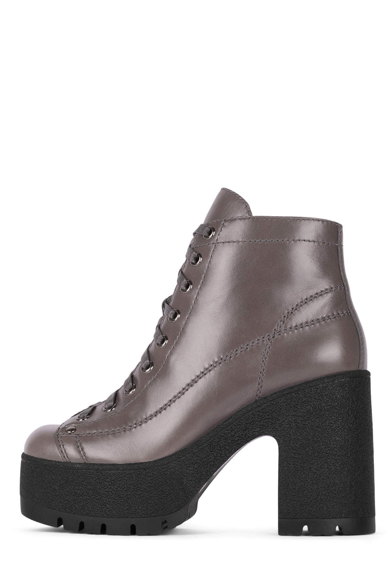 Grey Women's Jeffrey Campbell Refresh-Ll Ankle Boots | CMTKVB-317