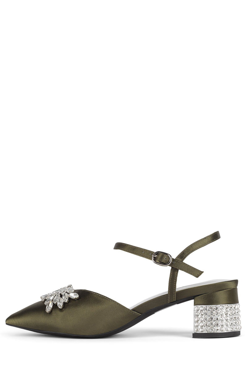 Khaki Silver Women's Jeffrey Campbell Destinia-J Heels Shoes | JMEZDQ-945