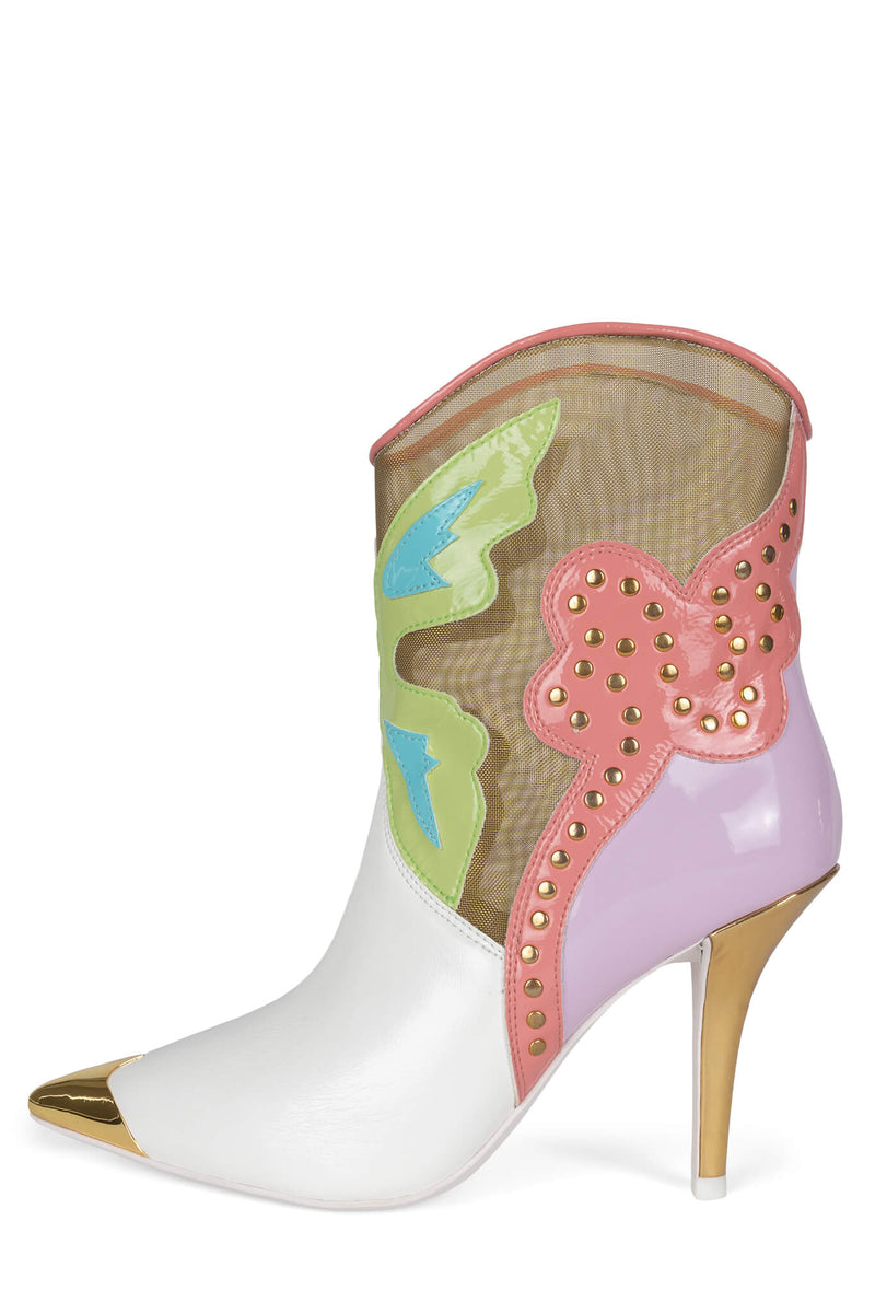 Multicolor Women's Jeffrey Campbell Nevrtheles Ankle Boots | RPCIUV-365