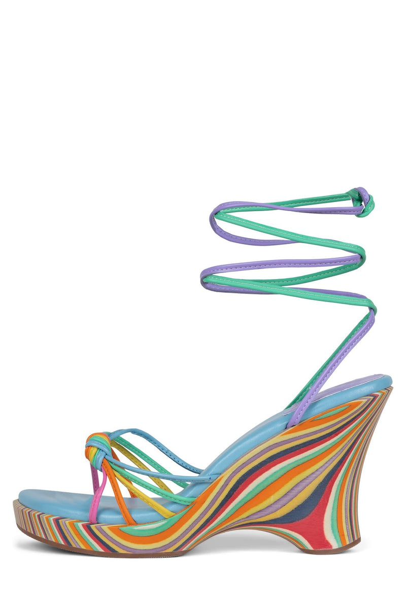 Multicolor Women's Jeffrey Campbell Vacation Wedges | CSREZG-409