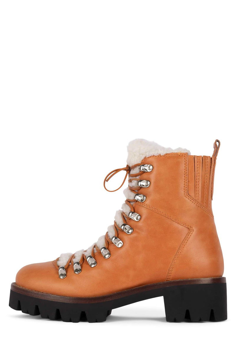 Orange Women's Jeffrey Campbell Culvert Booties | UNSDMW-983