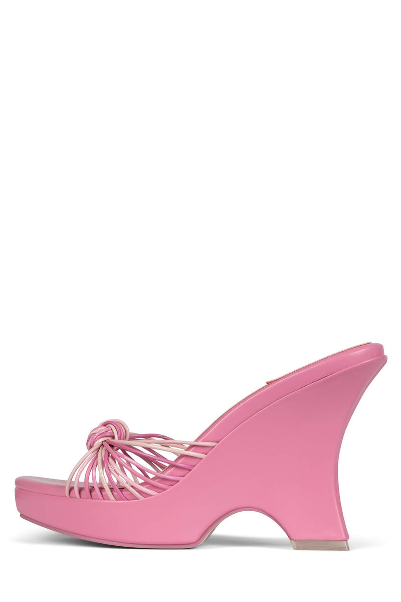 Pink Women's Jeffrey Campbell Arore Wedges | NHJIMA-107