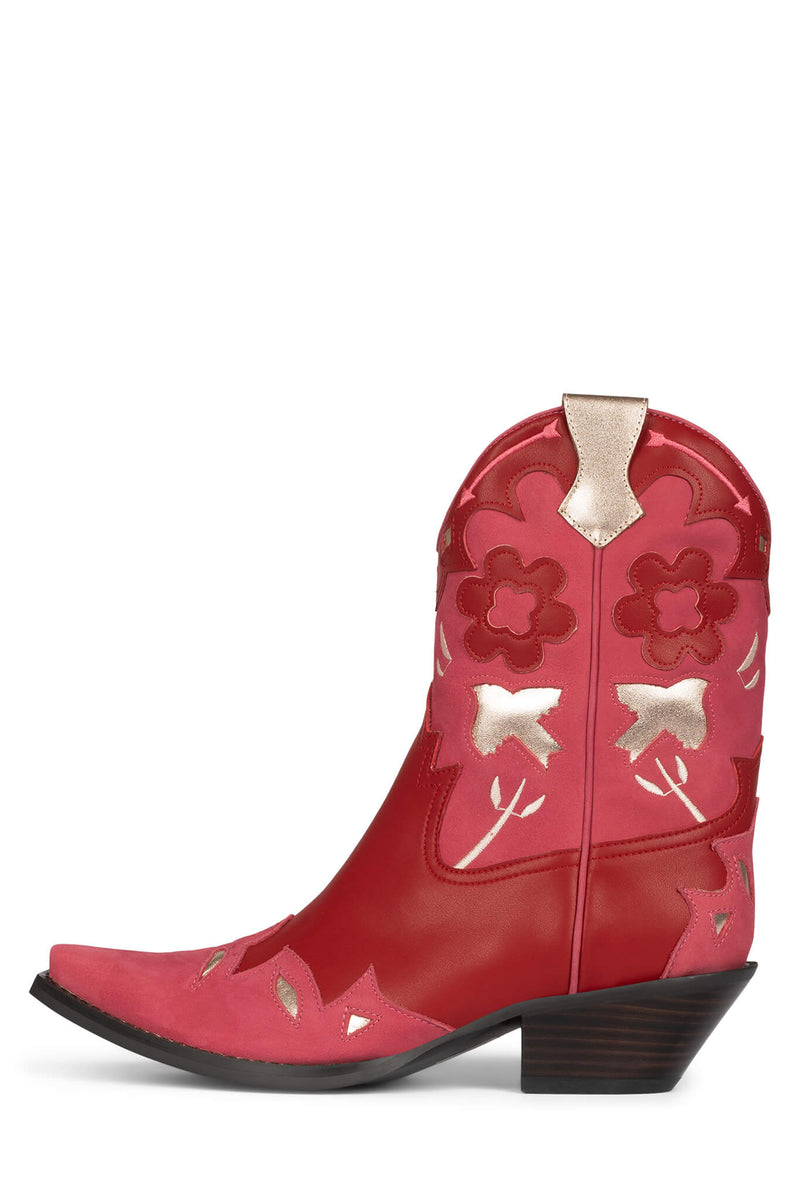 Pink Women's Jeffrey Campbell Looney-Md Cowboy Boots | FMOAEP-982