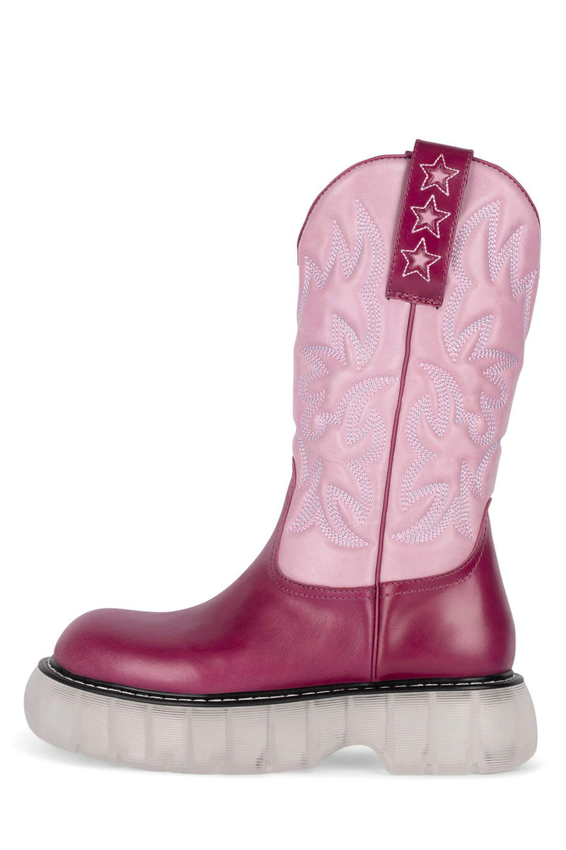 Purple Women's Jeffrey Campbell Cowboy Rain Boots | DLUZPE-167