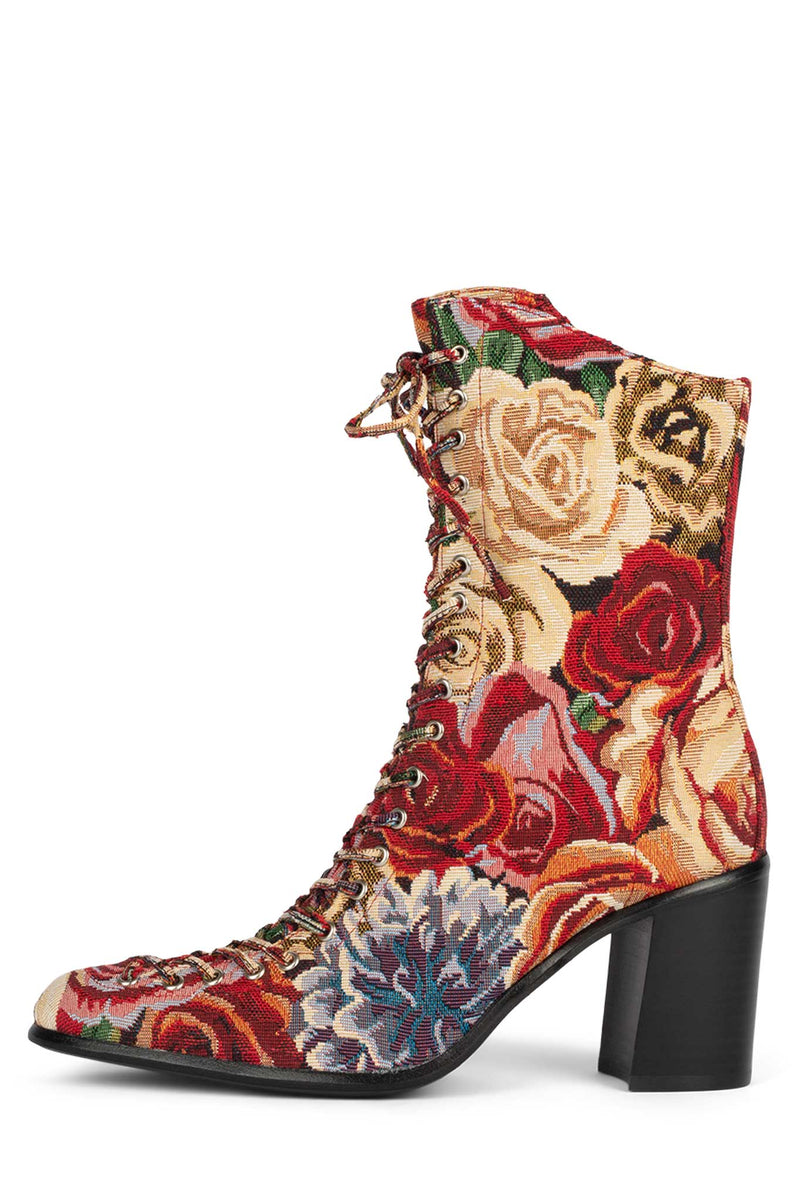 Red Women's Jeffrey Campbell Archille Ankle Boots | GKBZDX-413