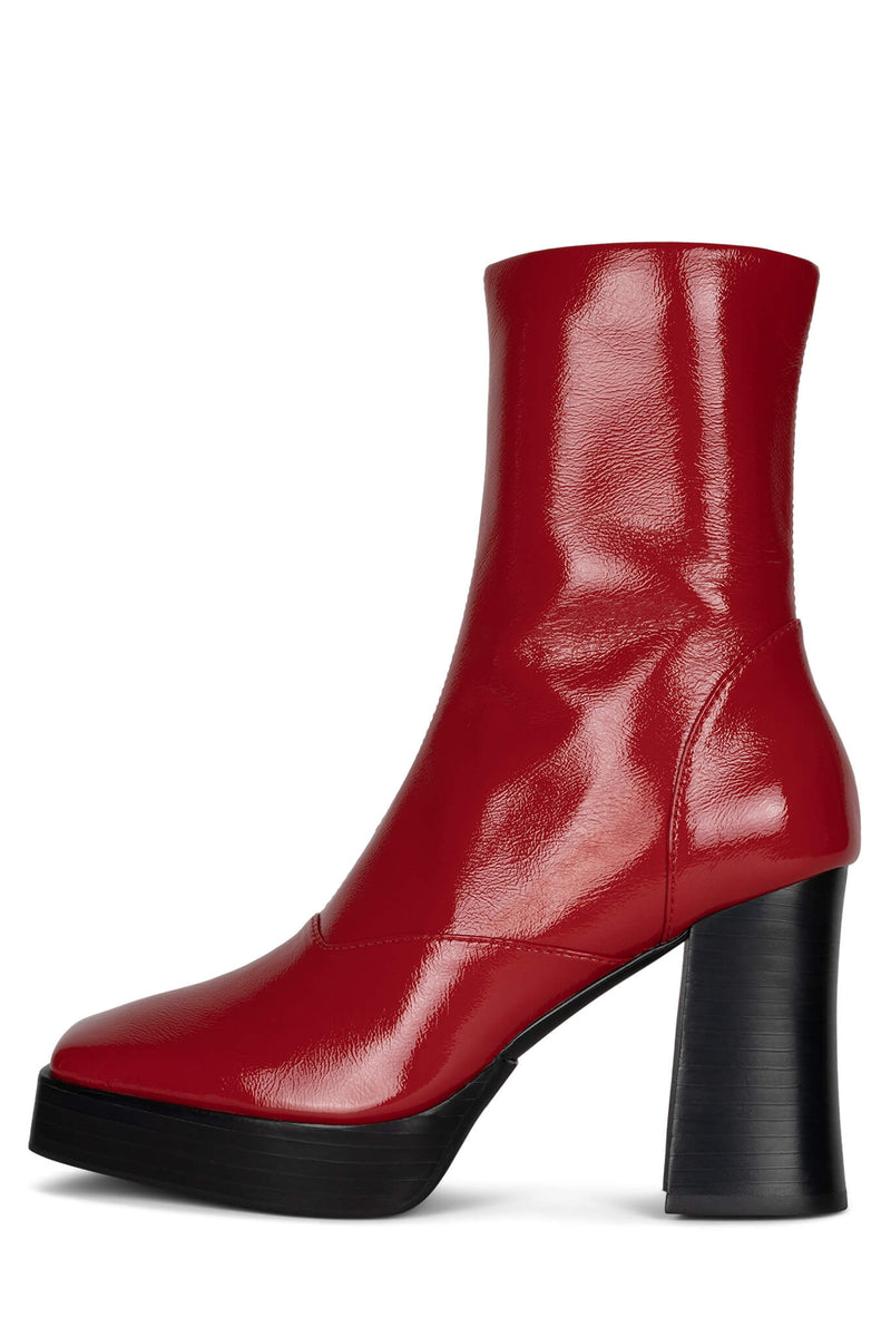 Red Women's Jeffrey Campbell Kalopsia Ankle Boots | NYLQJS-783