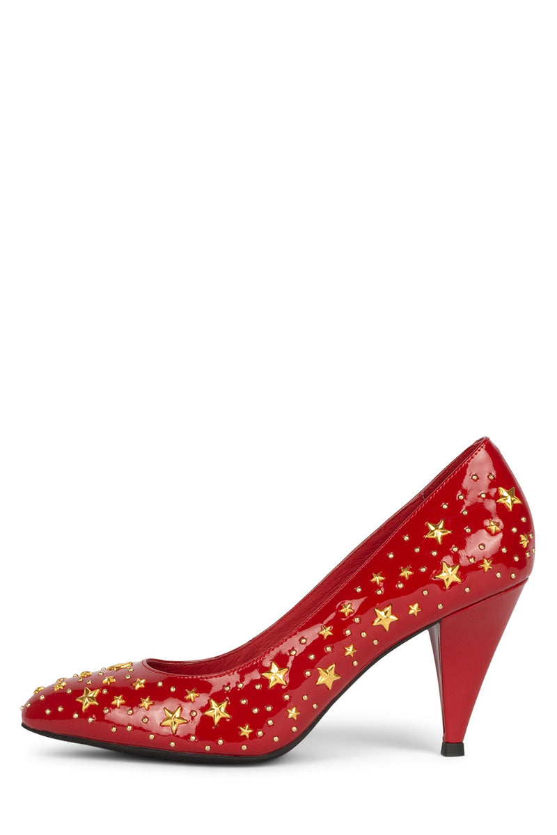 Red Women's Jeffrey Campbell Stargazing Heels Shoes | XNYCAD-045