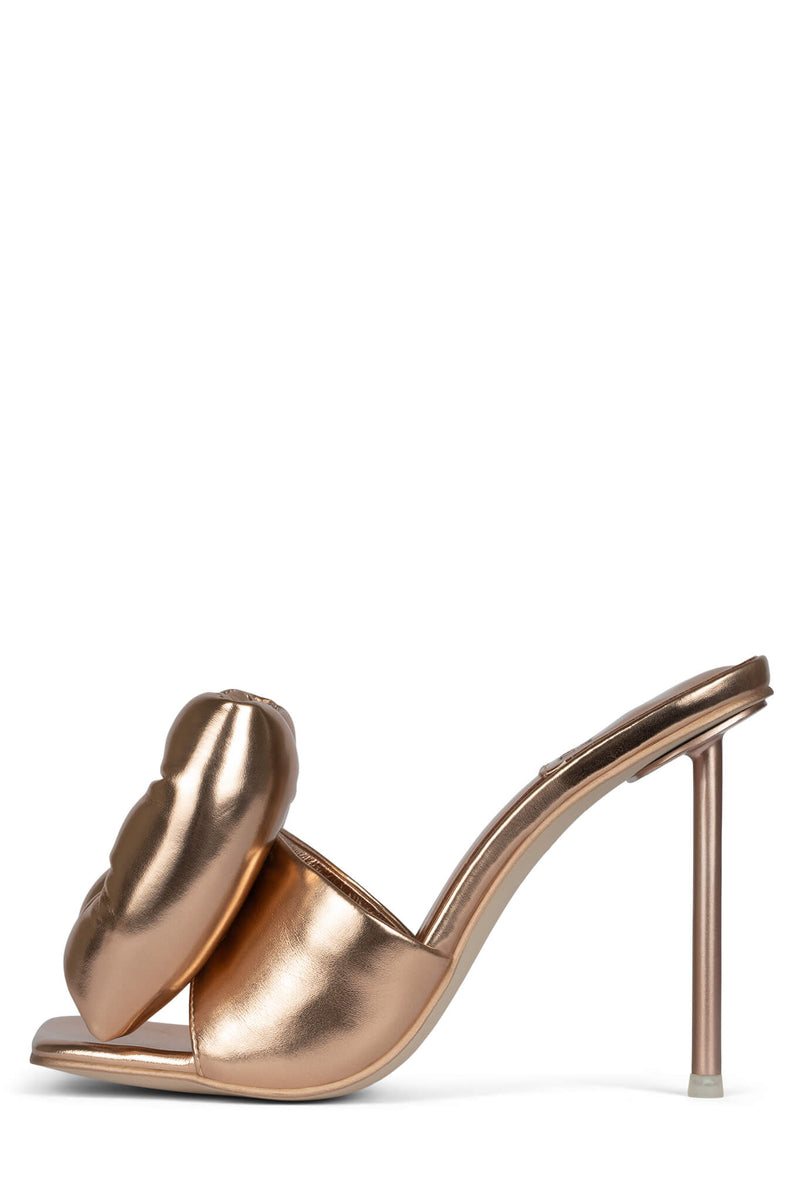 Rose Gold Women's Jeffrey Campbell Bow-Down Heels | NTXQAD-732