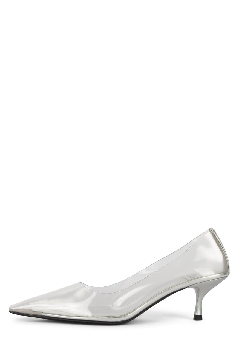 Silver Women's Jeffrey Campbell Magnifique Heels Shoes | IKXDUH-950