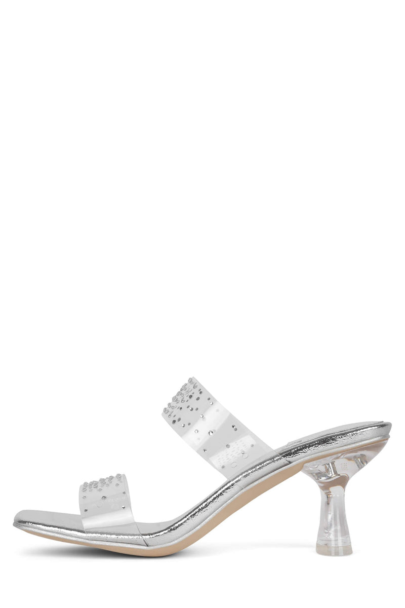 Silver Women's Jeffrey Campbell Medianoche Heels | MXDBRI-438