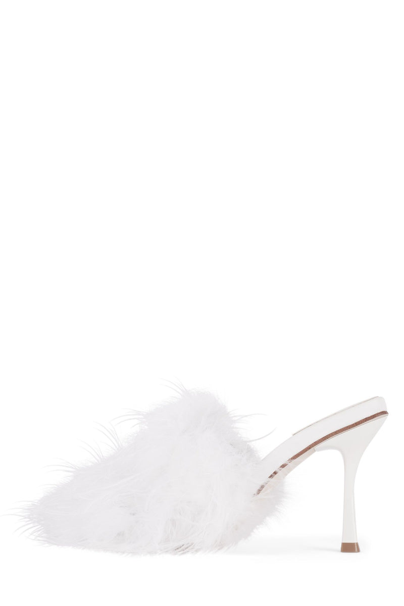 White Women's Jeffrey Campbell Chauffeur Heels | JLVPNX-985