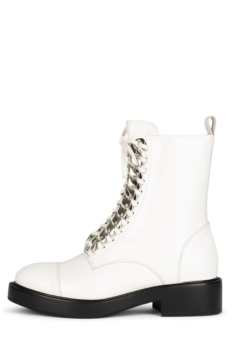 White Women's Jeffrey Campbell Damon-2h Ankle Boots | YSMJVL-738