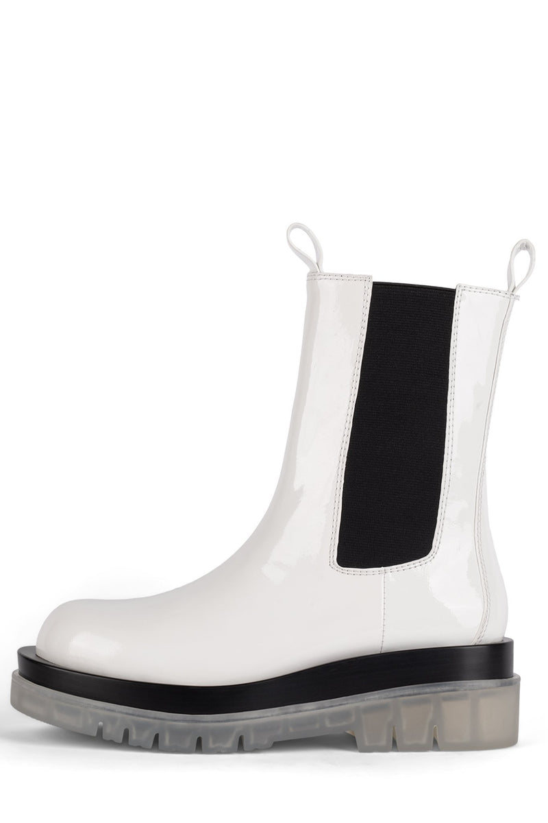 White Women's Jeffrey Campbell Tanked-Cb Rain Boots | AWDRBX-261