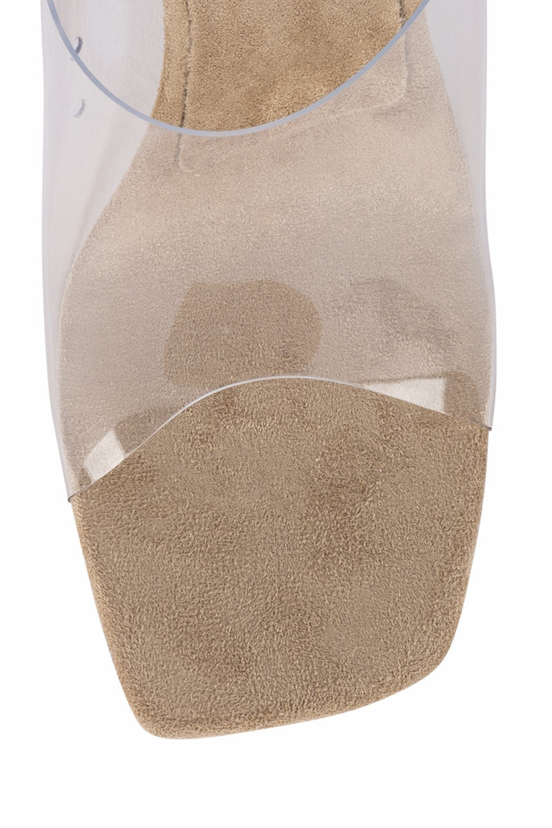 Beige Women's Jeffrey Campbell Bare Heels | WAEVCQ-581