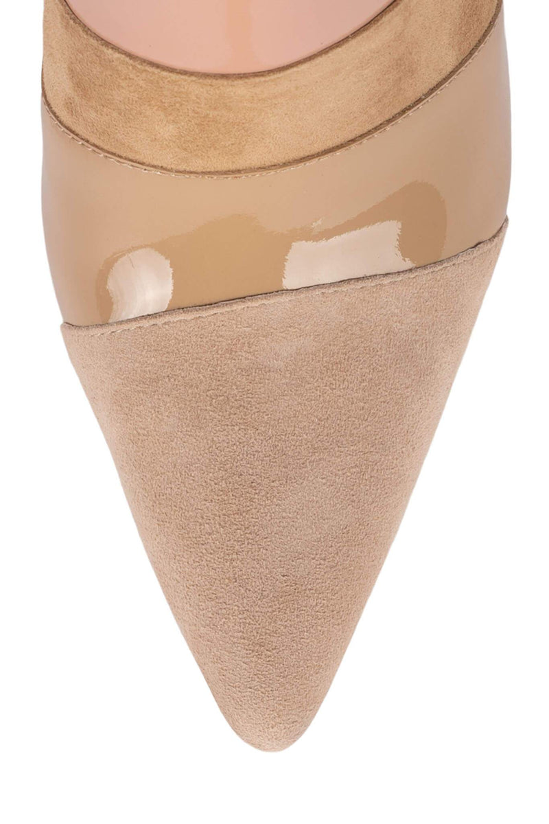 Beige Women's Jeffrey Campbell Complexed Heels Shoes | JEYBXC-587