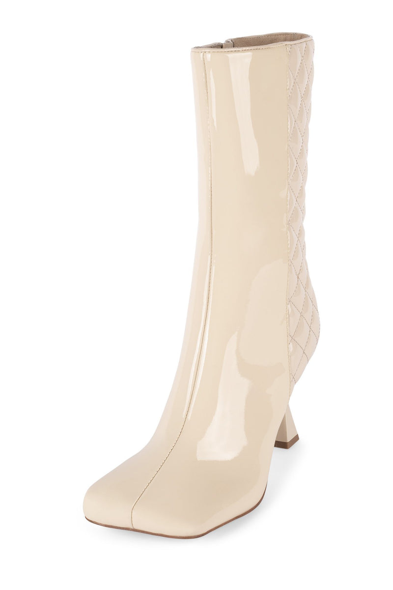 Beige Women's Jeffrey Campbell Morphed-Q Ankle Boots | WAQCJU-982