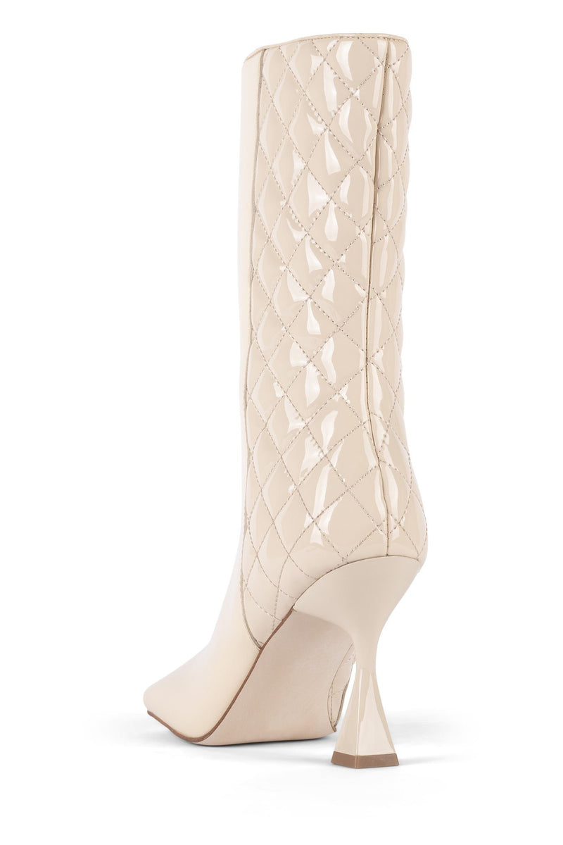 Beige Women's Jeffrey Campbell Morphed-Q Ankle Boots | WAQCJU-982