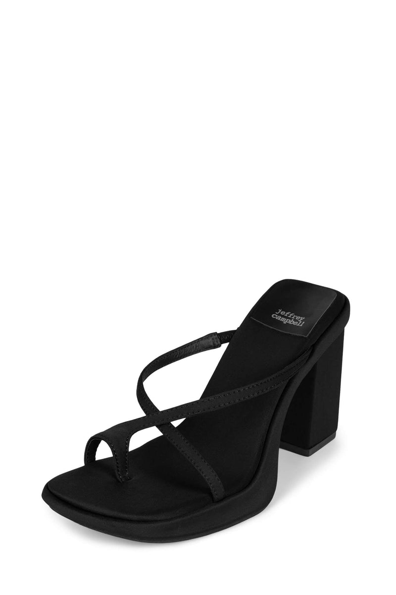 Black Women's Jeffrey Campbell Bamboo Heels | CEBWLF-749