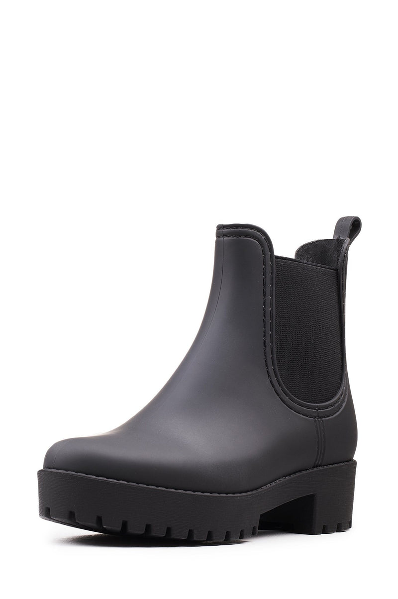 Black Women's Jeffrey Campbell Cloudy Rain Boots | IMRYNT-812