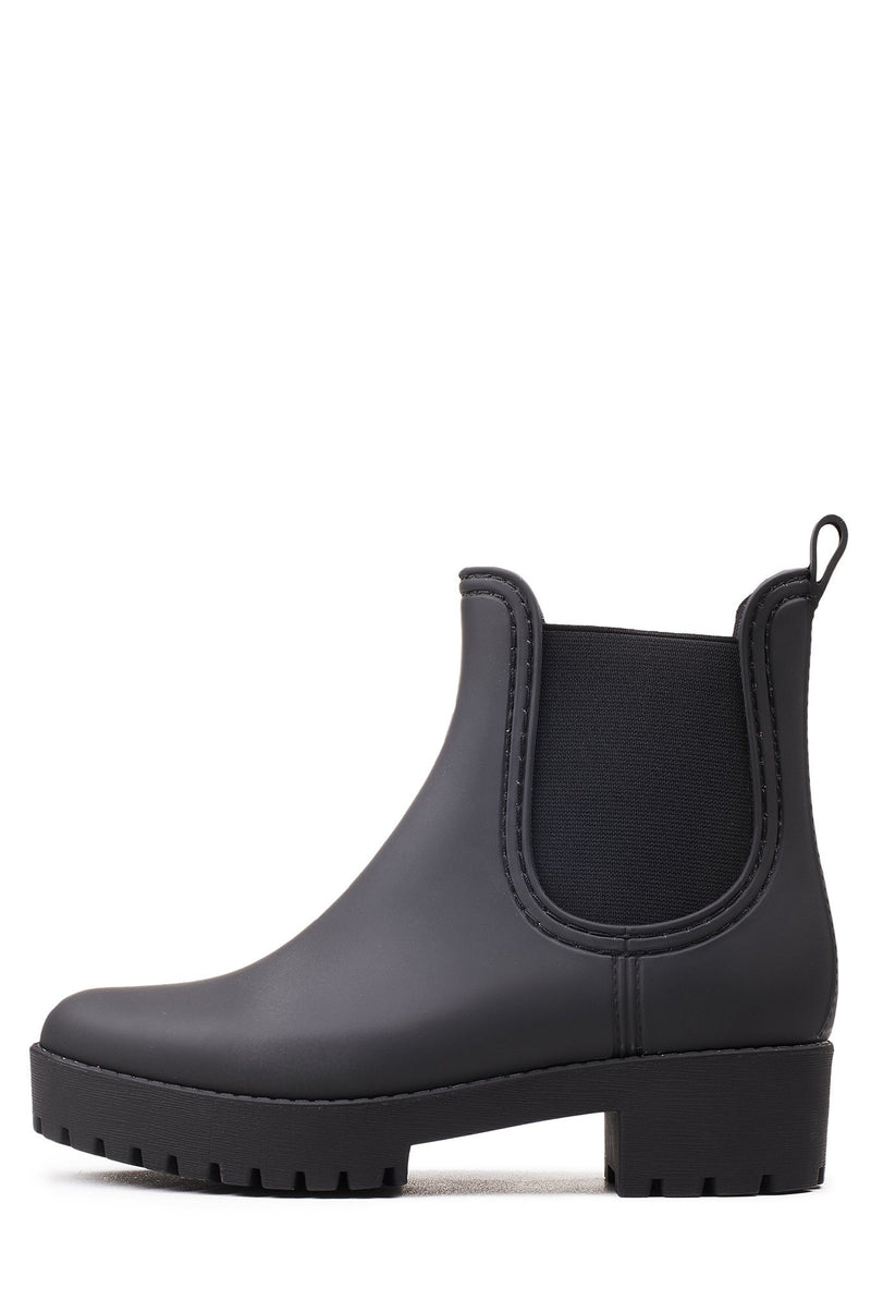 Black Women\'s Jeffrey Campbell Cloudy Rain Boots | IMRYNT-812