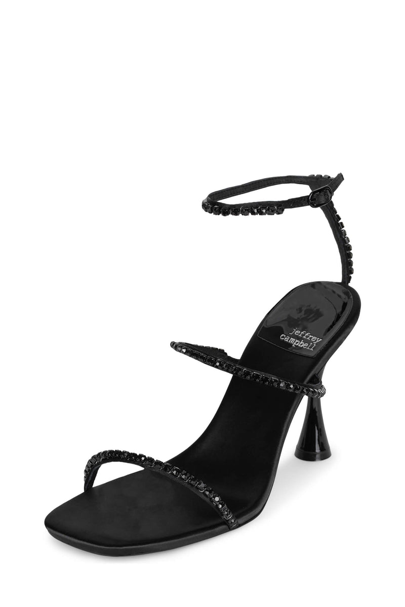 Black Women's Jeffrey Campbell Demonica Heels | ZPNMST-307