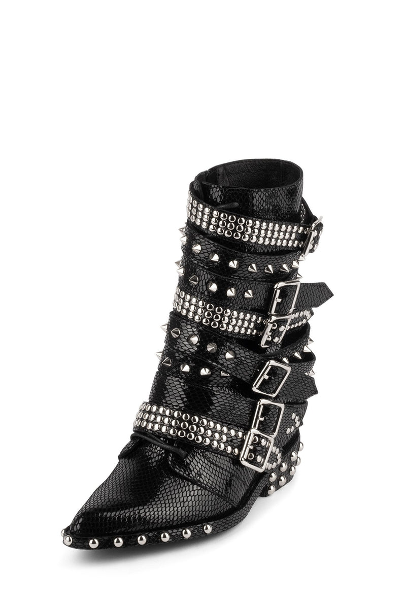 Black Women's Jeffrey Campbell Draco-Stud Ankle Boots | BJLZMP-829