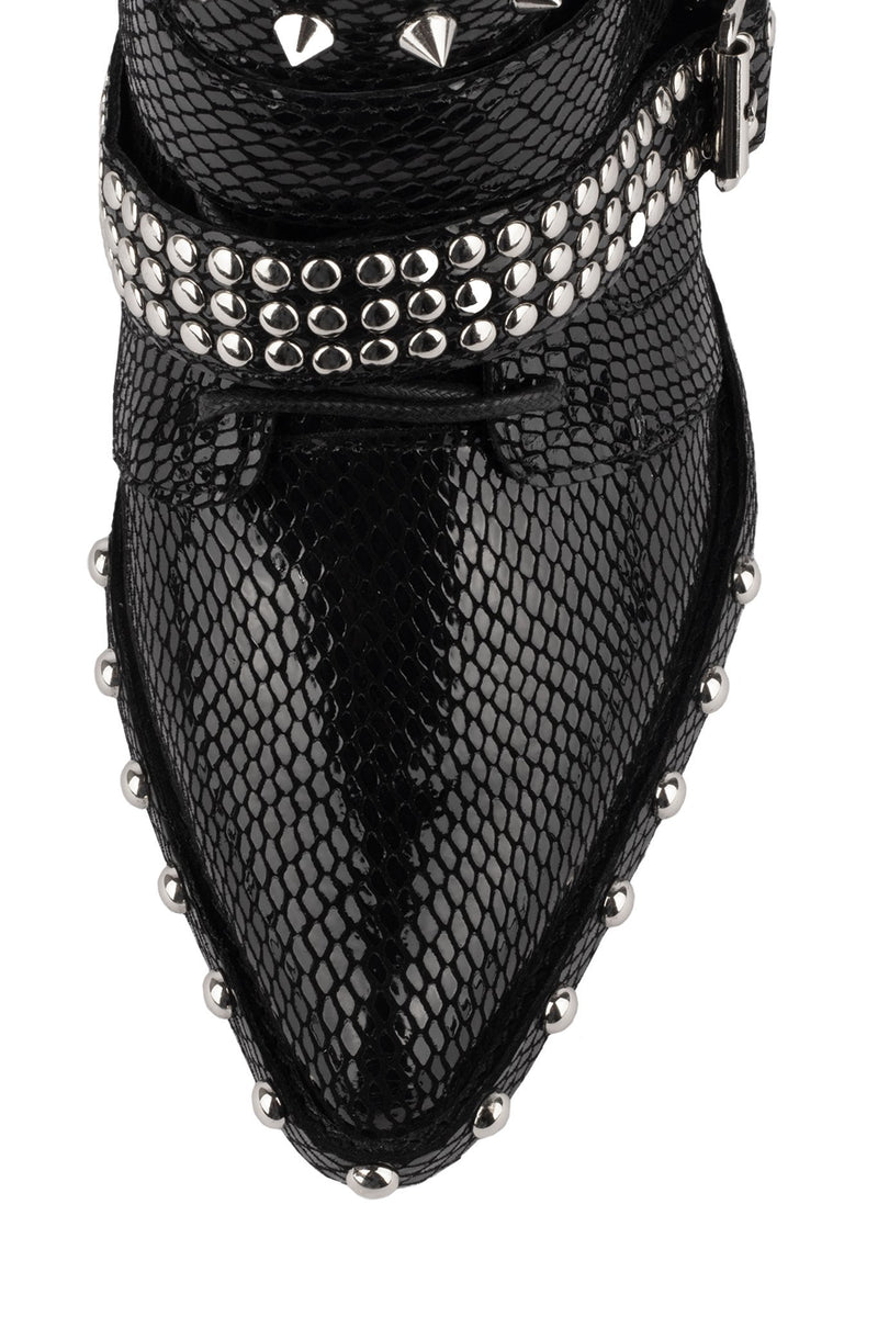 Black Women's Jeffrey Campbell Draco-Stud Ankle Boots | BJLZMP-829