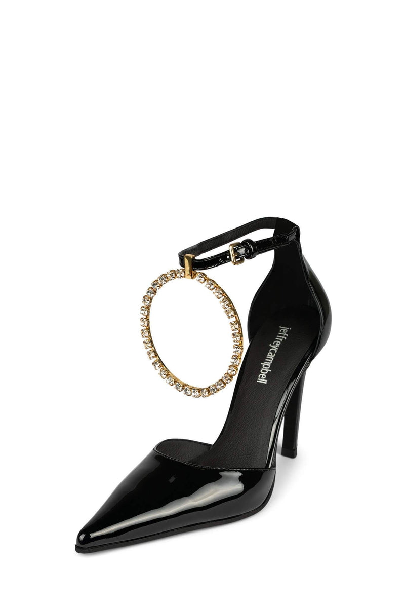 Black Women's Jeffrey Campbell Encircle Heels Shoes | WFMDOA-942