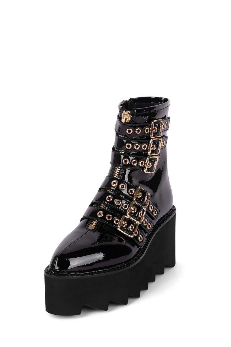 Black Women's Jeffrey Campbell Gristle-B Ankle Boots | PXRYHI-794