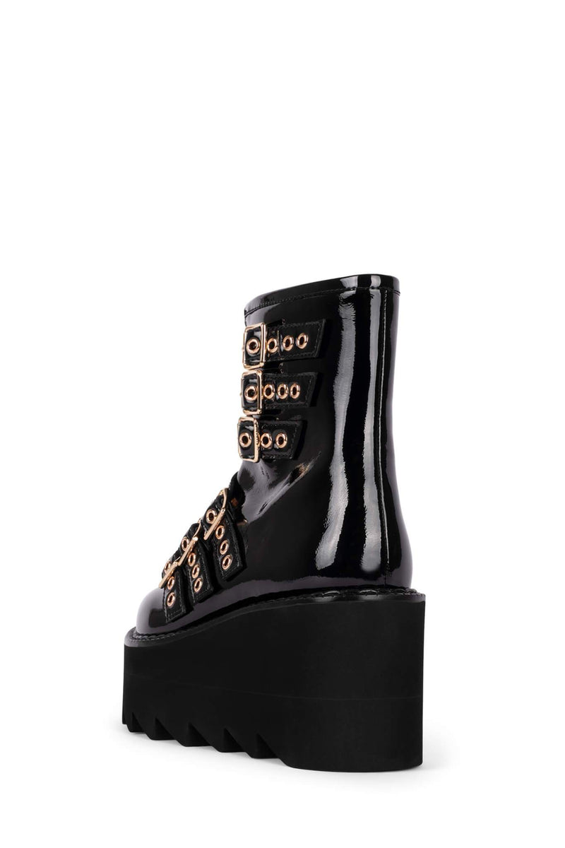 Black Women's Jeffrey Campbell Gristle-B Ankle Boots | PXRYHI-794