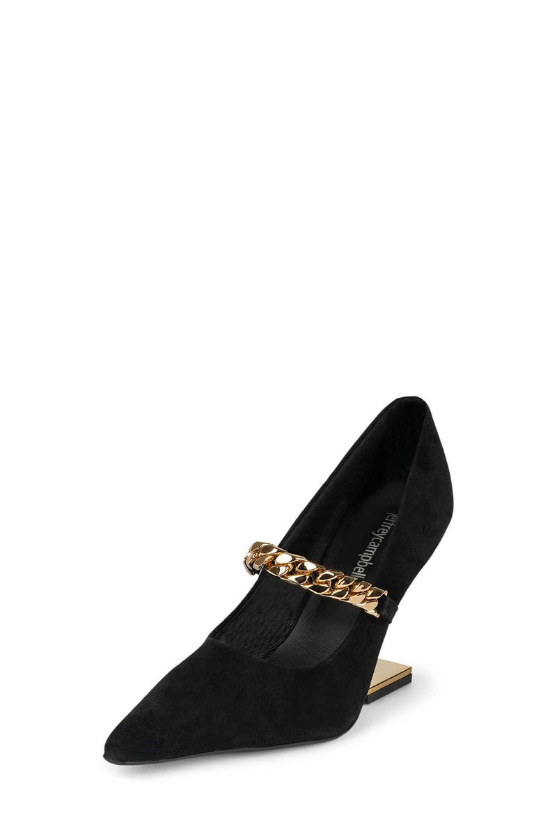 Black Women's Jeffrey Campbell Half-Past Heels Shoes | KTRBMX-318