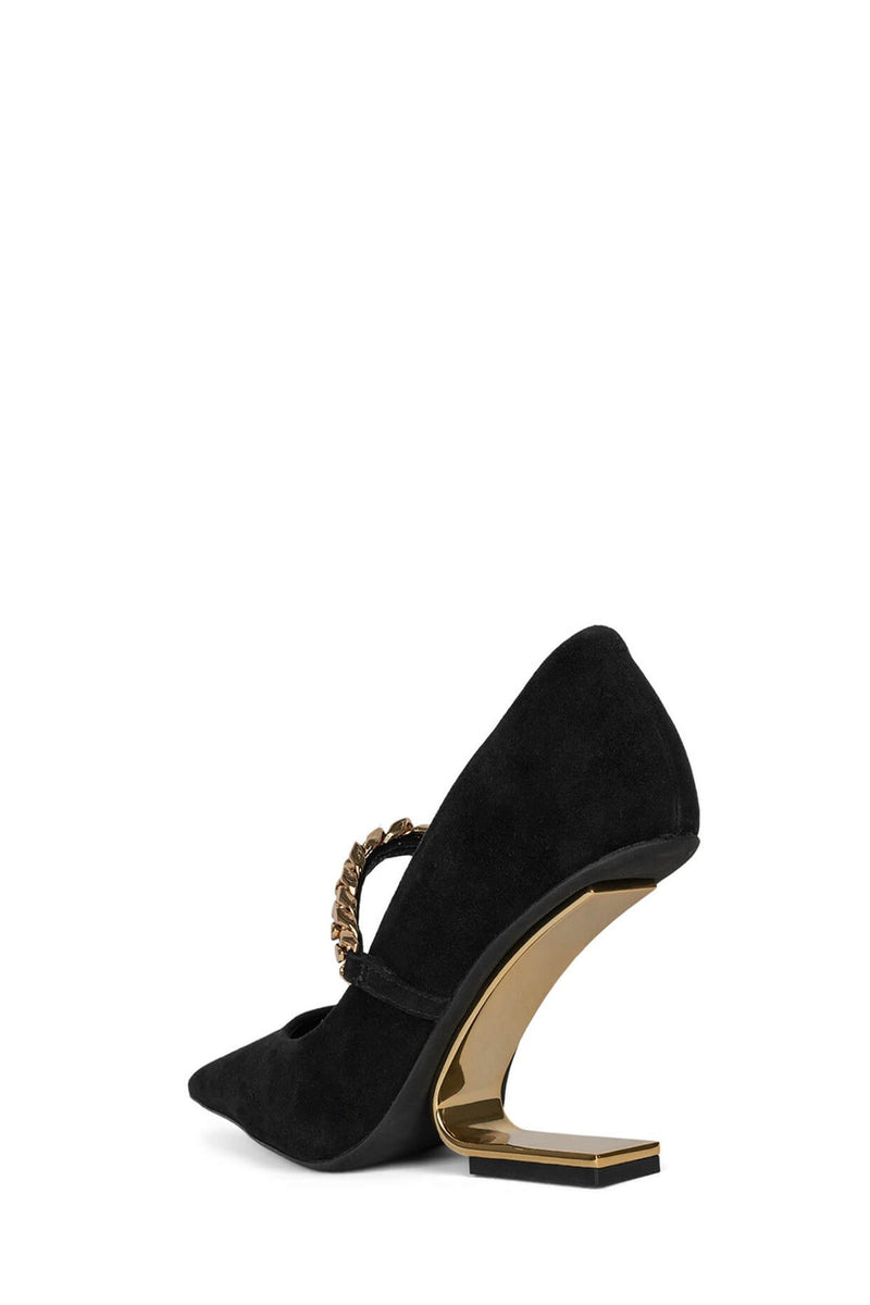 Black Women's Jeffrey Campbell Half-Past Heels Shoes | KTRBMX-318