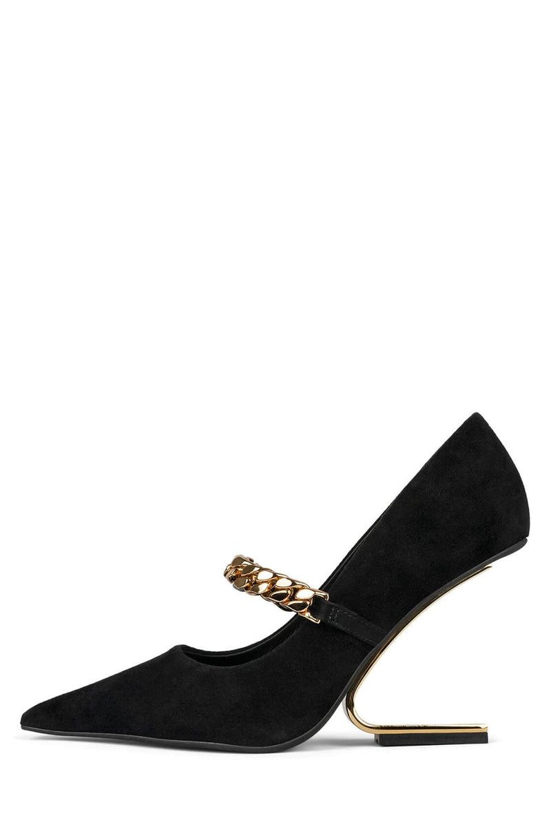 Black Women\'s Jeffrey Campbell Half-Past Heels Shoes | KTRBMX-318