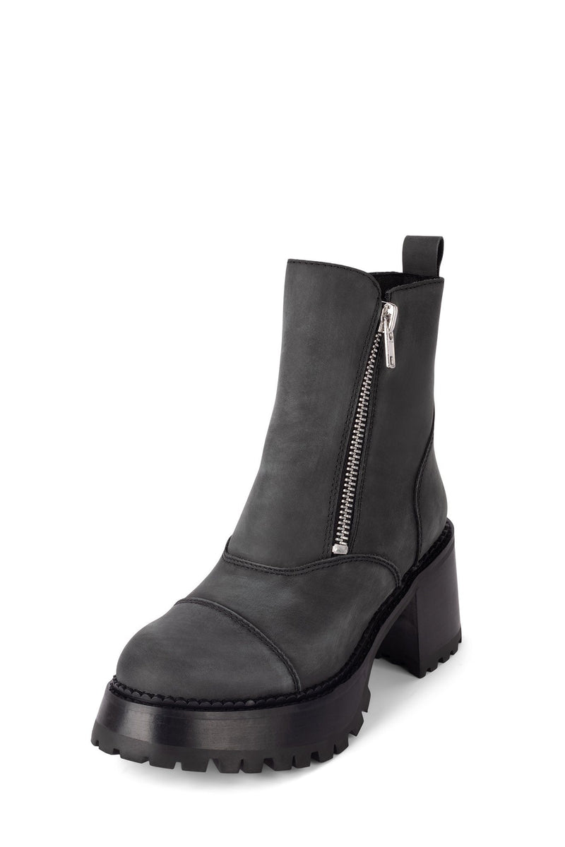 Black Women's Jeffrey Campbell Motor Ankle Boots | VOMLSP-405