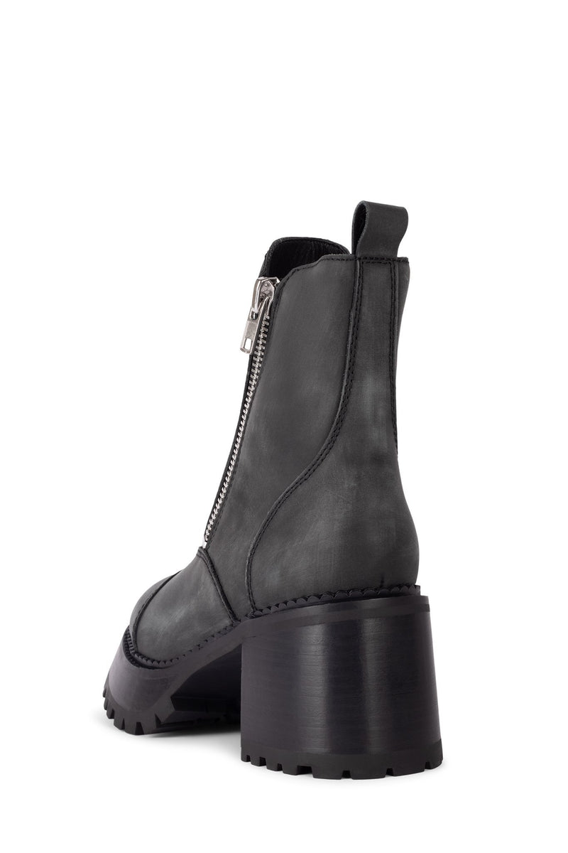 Black Women's Jeffrey Campbell Motor Ankle Boots | VOMLSP-405