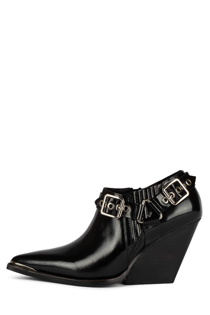 Black Women\'s Jeffrey Campbell Oldtown Ankle Boots | KAOCJR-540