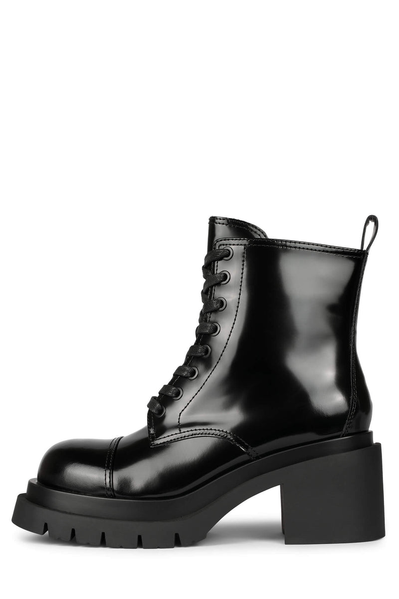 Black Women\'s Jeffrey Campbell Striding Ankle Boots | OMYQEZ-152