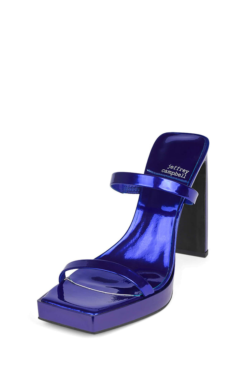 Blue Women's Jeffrey Campbell Hustler Heels | GJECMF-691