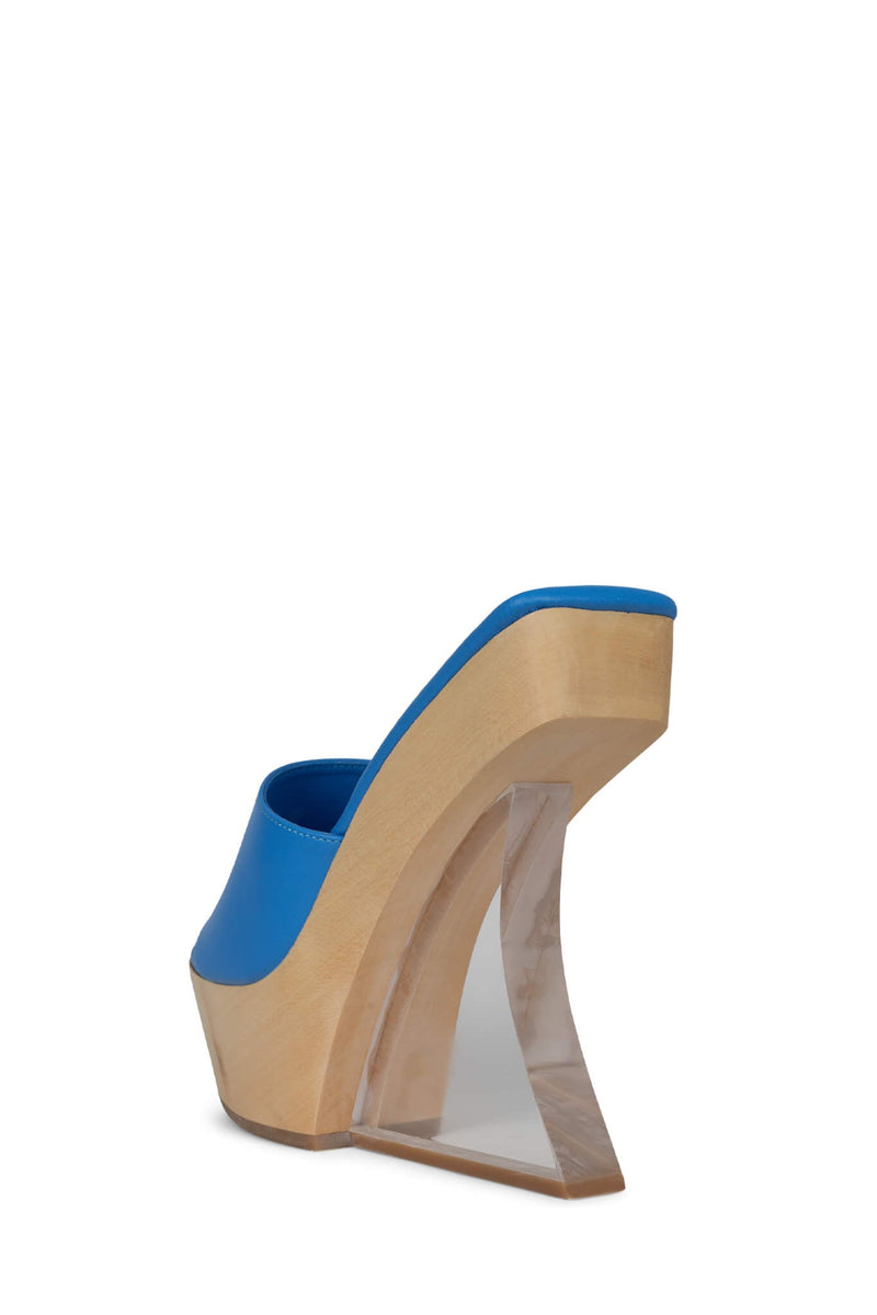 Blue Women's Jeffrey Campbell Pellucid Wedges | ETRSHJ-026